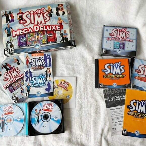 Big Lot Vintage The Sims PC Games - Picture 1 of 12